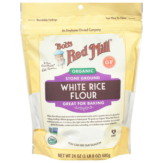 Bob's Red Mill Organic Stone Ground White Rice Flour 24 oz