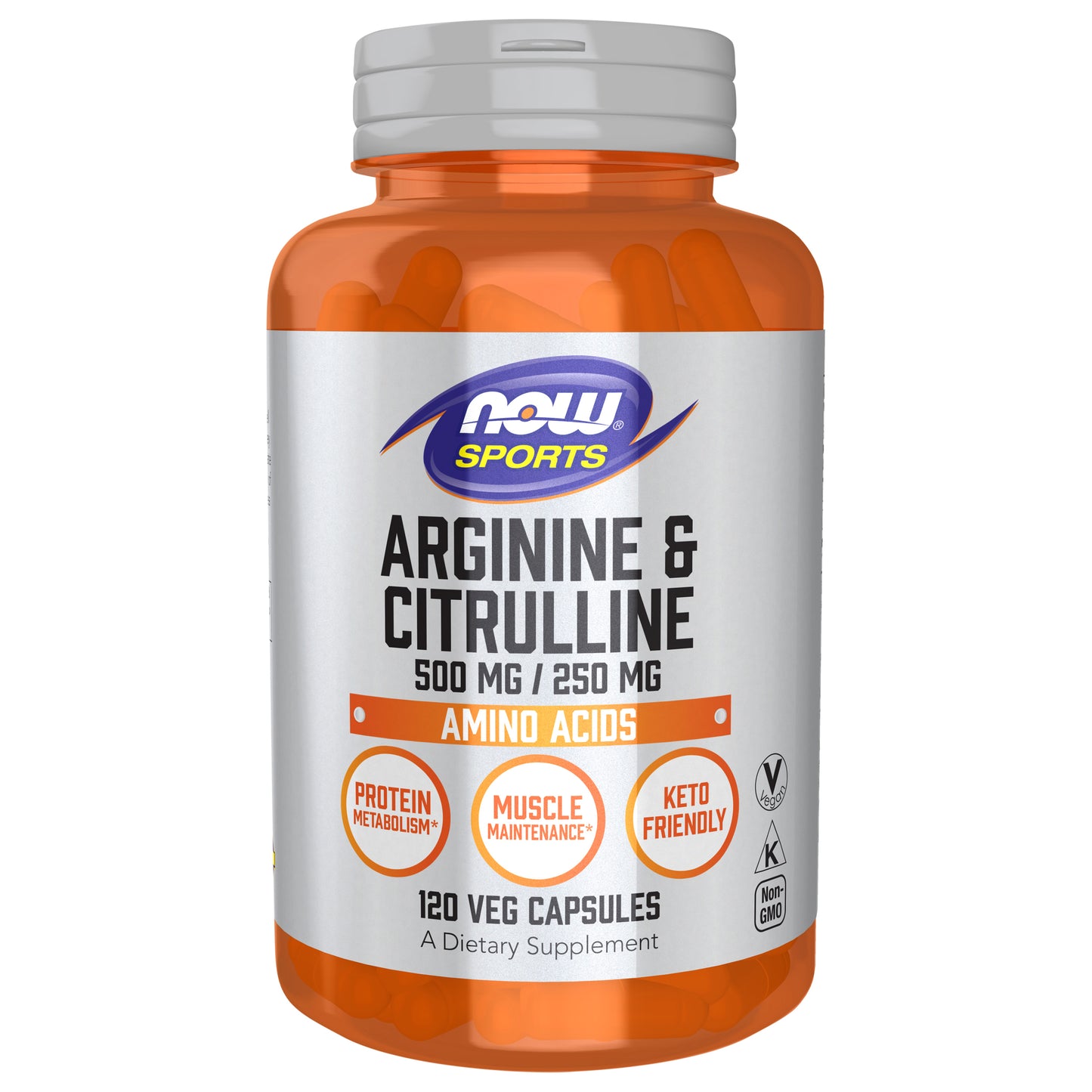 Arginine & Citrulline 500 mg / 250 mg - 120 Veg Capsules