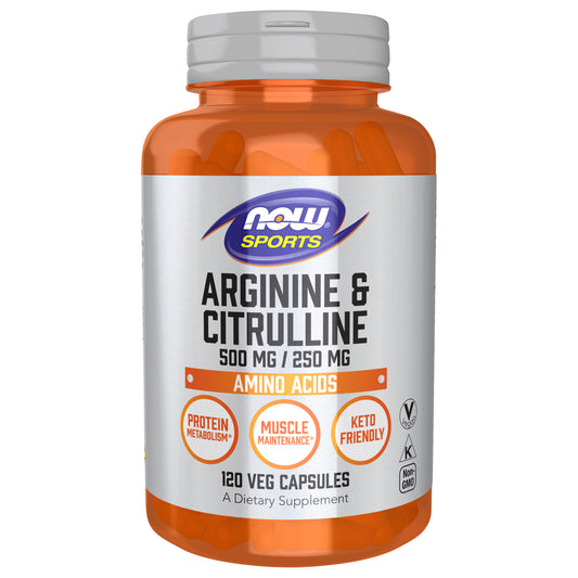 Arginine & Citrulline 500 mg / 250 mg - 120 Veg Capsules