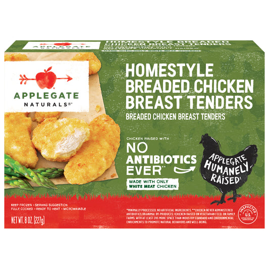 Applegate Homestyle Breaded Chicken Breast Tenders 8 oz