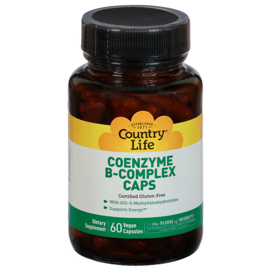 Country Life Vegan Capsules Coenzyme B-Complex Caps 60 Capsules