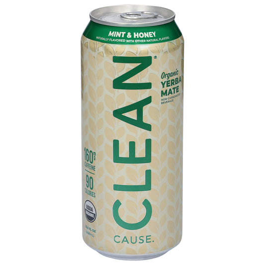 Clean Cause Organic Mint & Honey Yerba Mate 15.5 fl oz