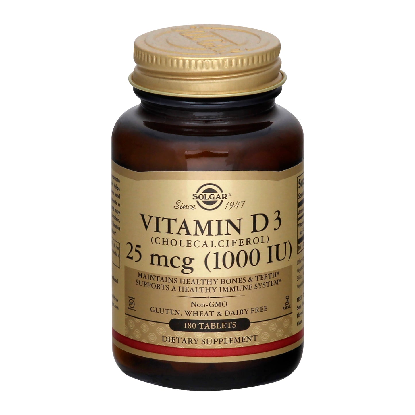 Solgar 25 mcg Tablets Vitamin D3 180 ea