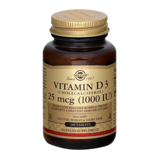 Solgar 25 mcg Tablets Vitamin D3 180 ea