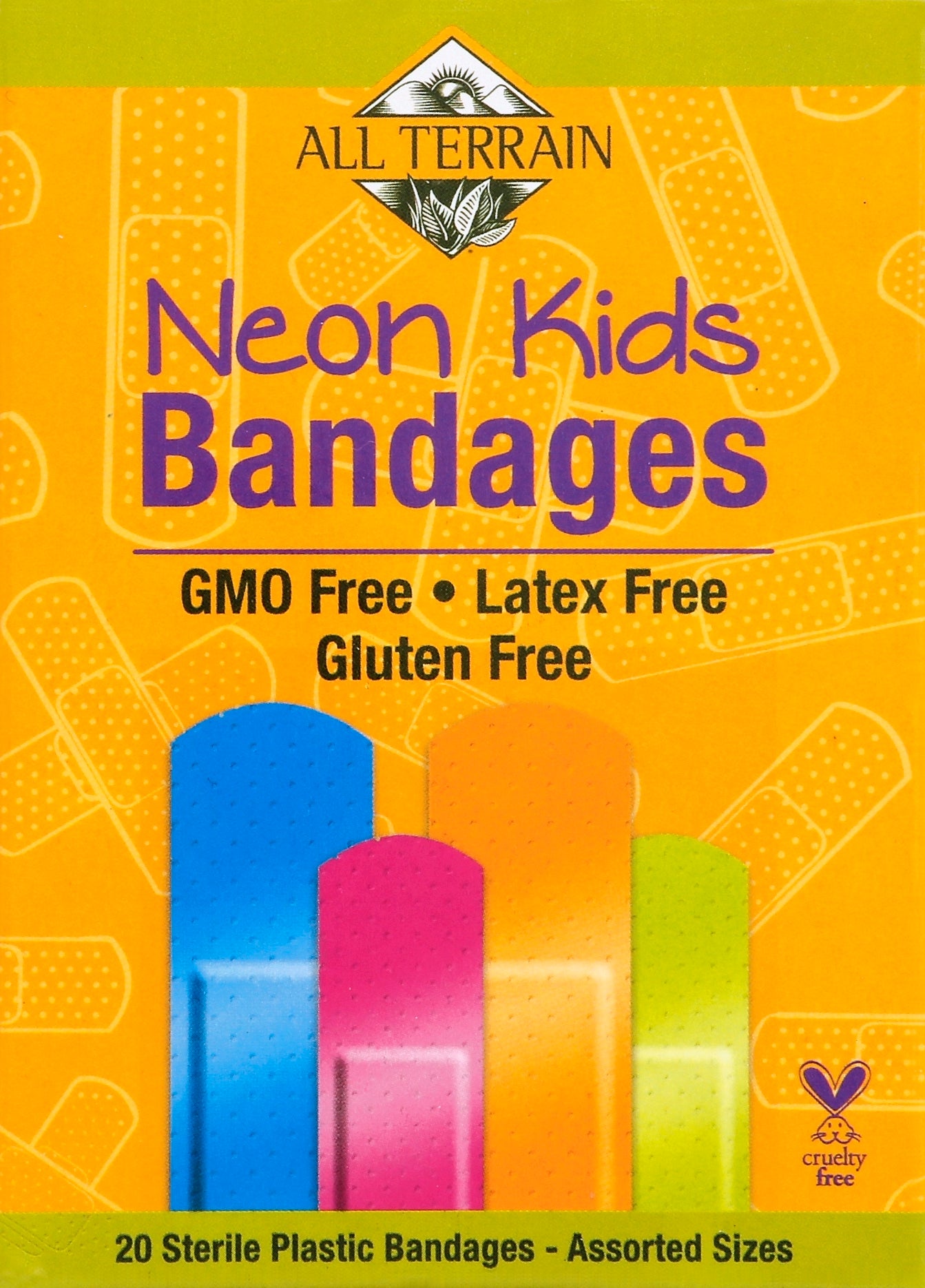 All Terrain ALL TERRAIN BAND NEON KIDS 20 CT