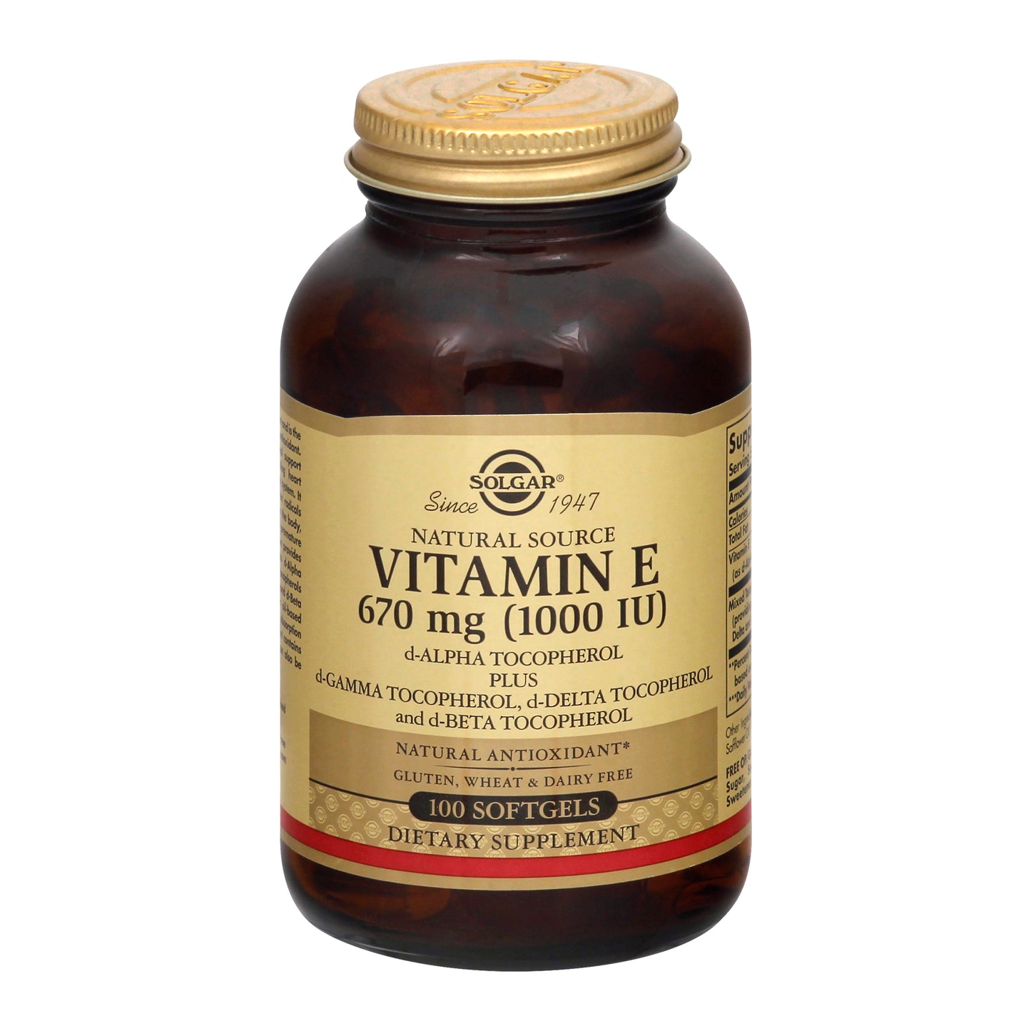 Solgar 670 mg Softgels Vitamin E 100 ea