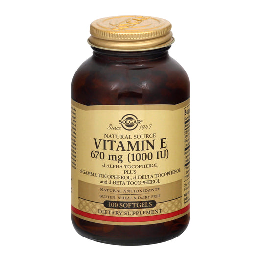 Solgar 670 mg Softgels Vitamin E 100 ea