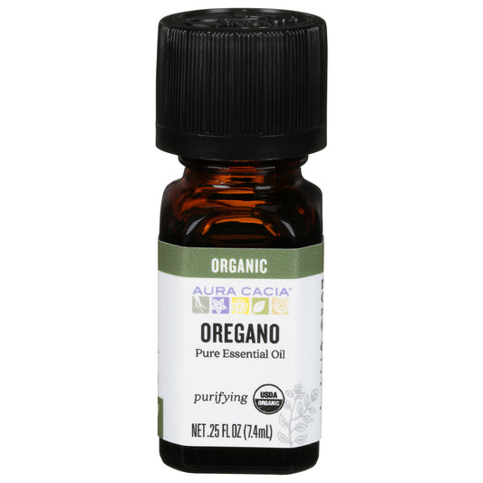 Aura Cacia Purifying Organic Oregano Pure Essential Oil 0.25 fl oz