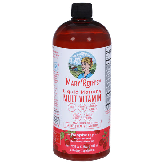 MaryRuth's Liquid Morning Raspberry Flavored Multivitamin 32 fl oz