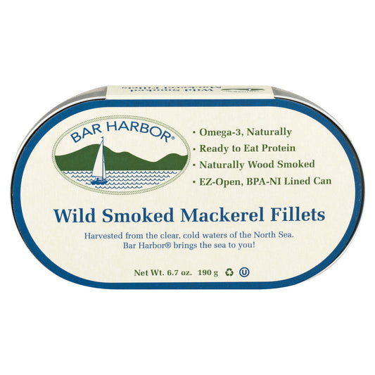 Bar Harbor Wild Smoked Mackerel Fillets 6.7 oz