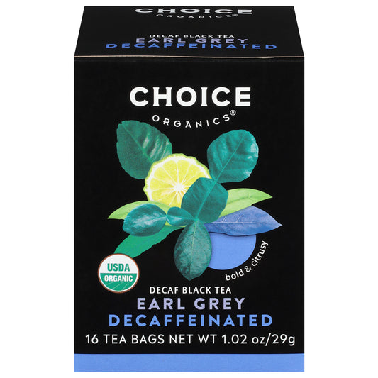 Choice Organics Bags Decaffeinated Black Tea 16 Tea Bags