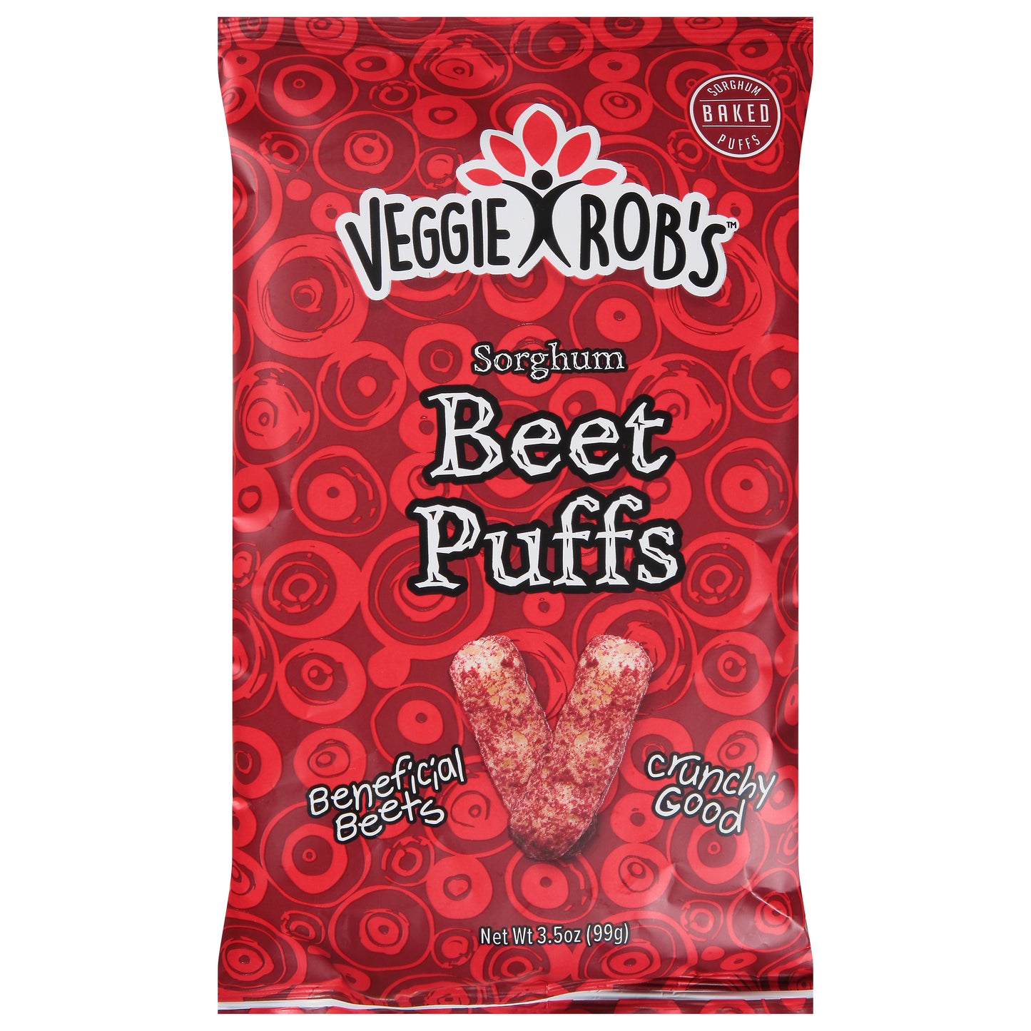 Veggie Rob's Sorghum Baked Beet Puffs 3.5 oz