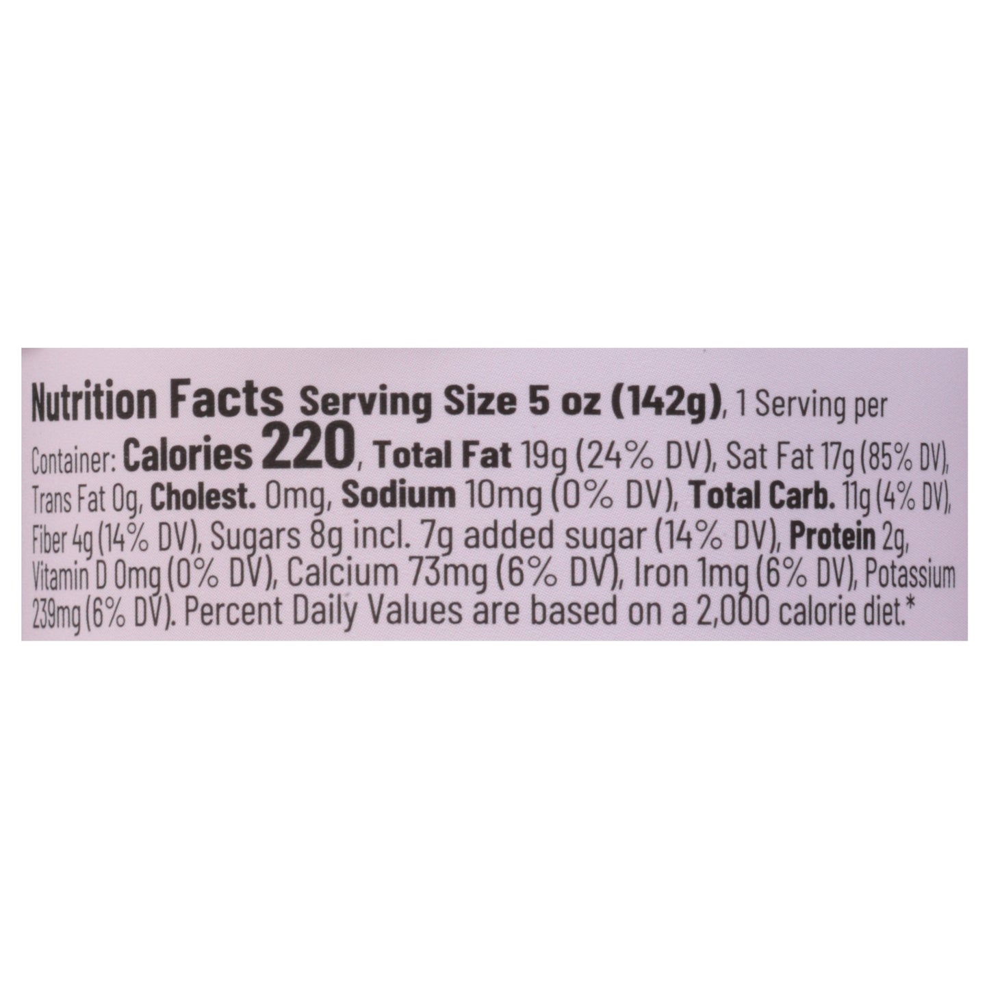 Culina Thick Blueberry Lavender Plant Based Yogurt 5 oz