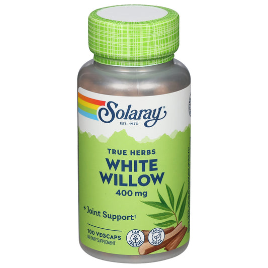 Solaray 400 mg True Herbs White Willow 100 Vegcaps