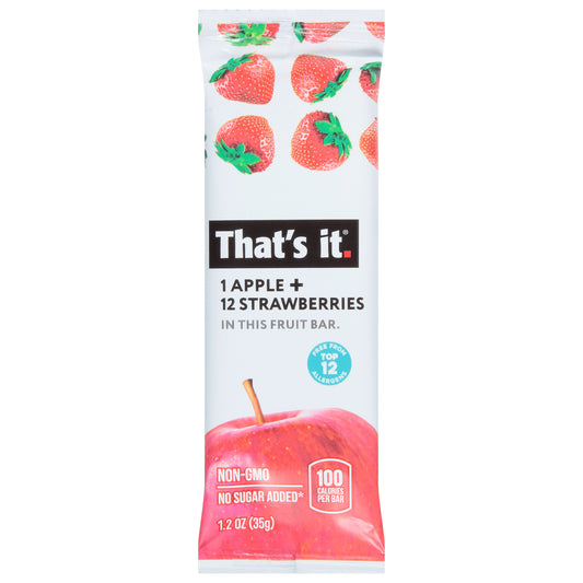 That's It Apple + Strawberries Fruit Bar 1.2 oz