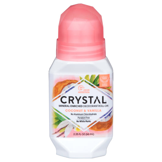 Crystal Roll On Coconut & Vanilla Deodorant 2.25 fl oz