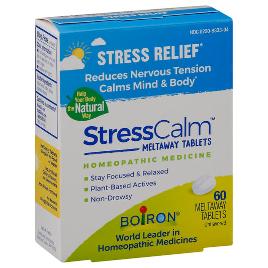 Boiron Meltaway Tablets Unflavored StressCalm 60 ea