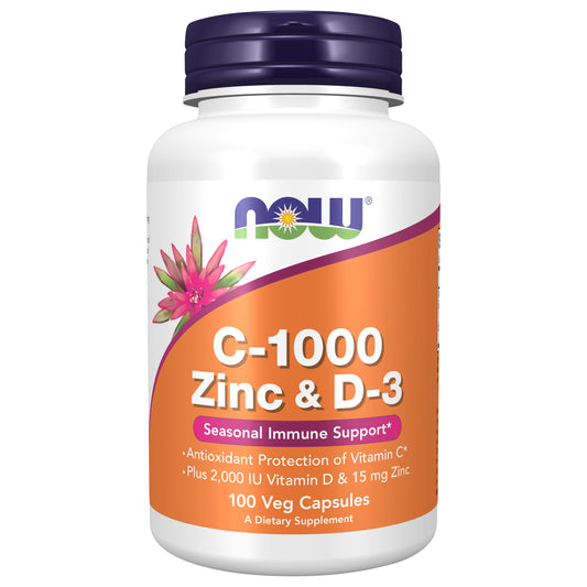 C-1000 Zinc & D-3 - 100 Veg Capsules