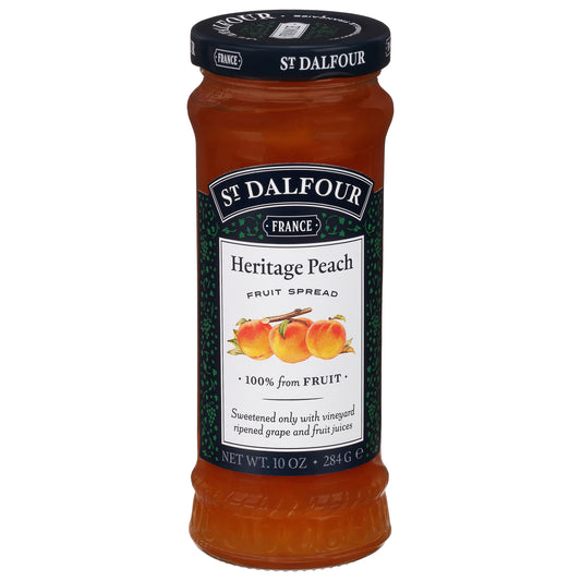 St Dalfour Heritage Peach Fruit Spread 10 oz