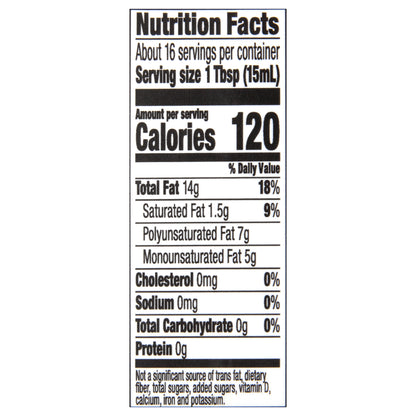 Spectrum Culinary Toasted Sesame Oil 8 fl. oz. Bottle