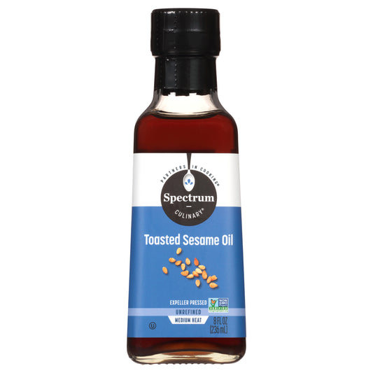 Spectrum Culinary Toasted Sesame Oil 8 fl. oz. Bottle