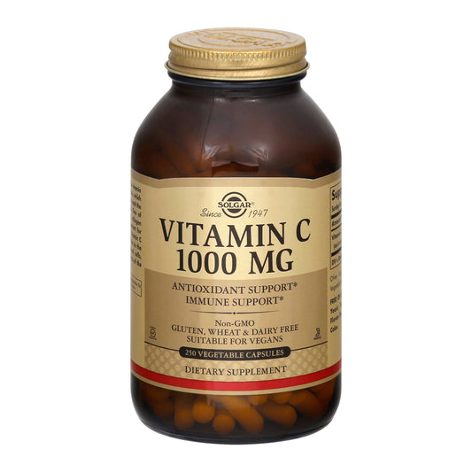 Solgar 1000 mg Vegetable Capsules Vitamin C 250 ea