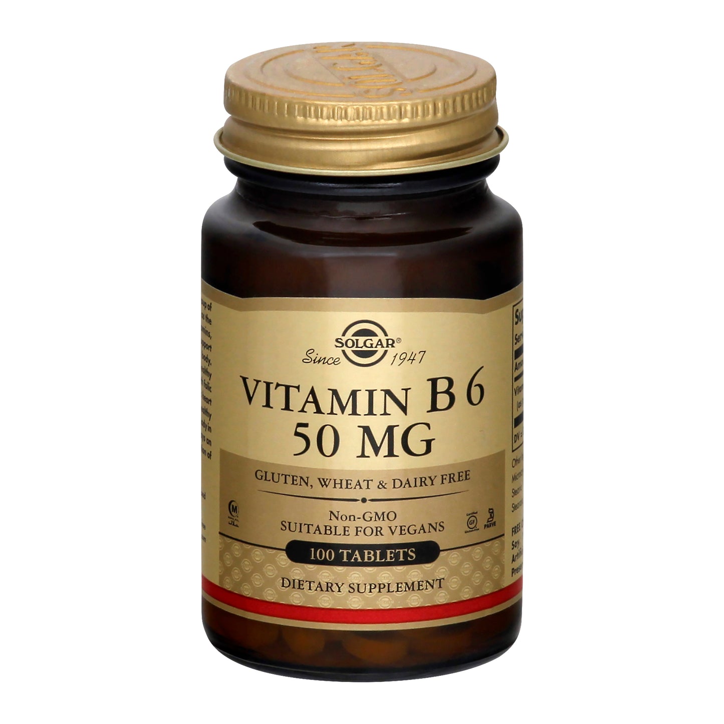 Solgar 50 mg Tablets Vitamin B6 100 ea