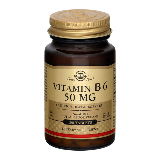 Solgar 50 mg Tablets Vitamin B6 100 ea