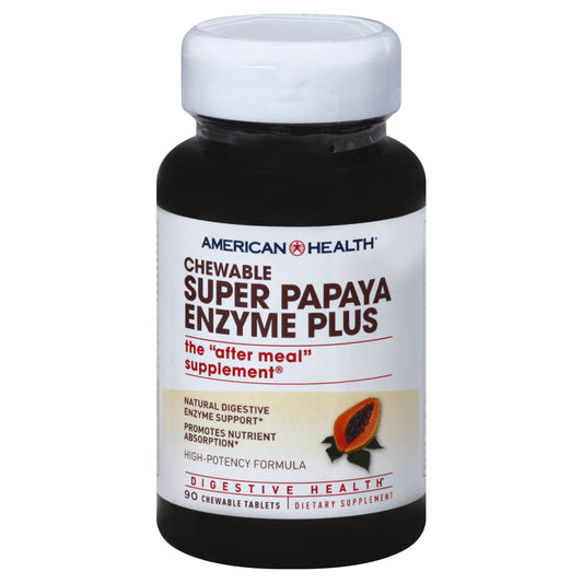 American Health Super Papaya Enzyme Plus 90 ea