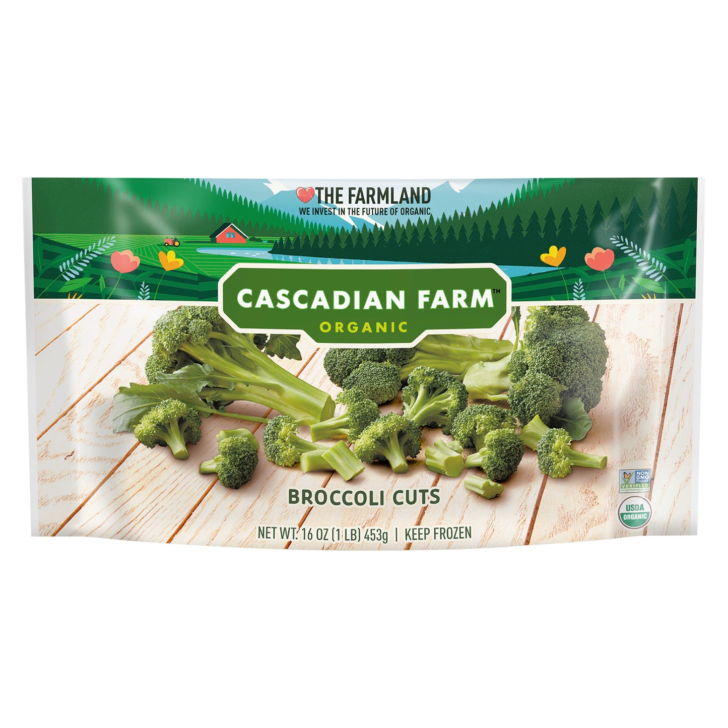 Cascadian Farm Organic, Non-GMO Cuts Broccoli, 16 oz