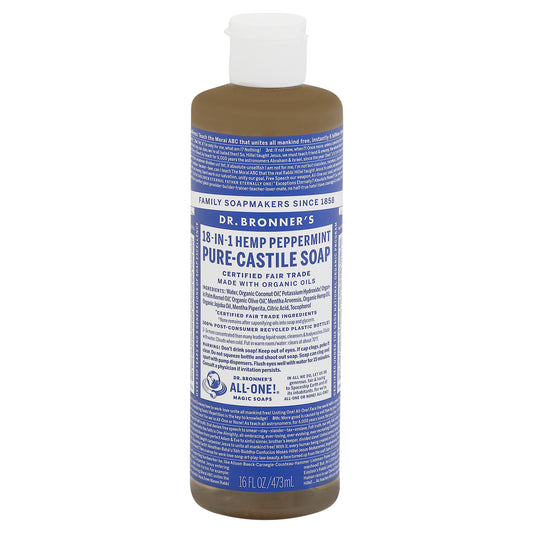Dr. Bronner's 18-in-1 Hemp Peppermint Pure-Castile Soap 16 fl oz