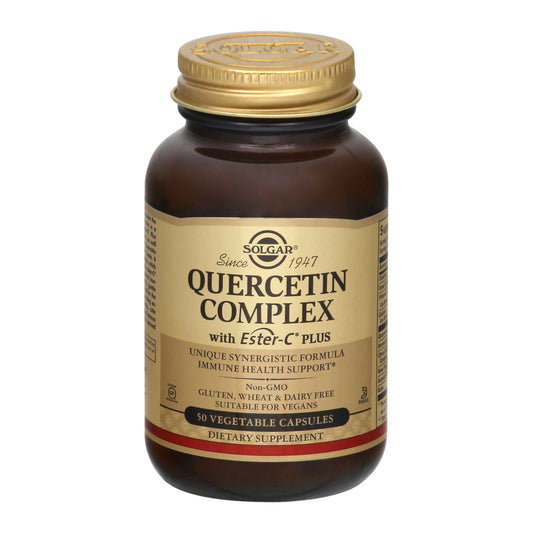 Solgar with Ester-C Plus Vegetable Capsules Quercetin Complex 50 ea