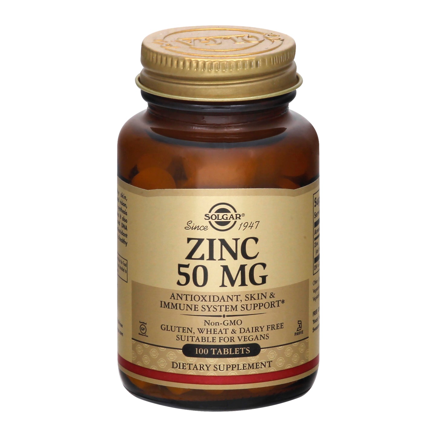 Solgar 50 mg Tablets Zinc 100 ea