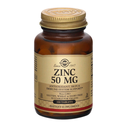 Solgar 50 mg Tablets Zinc 100 ea