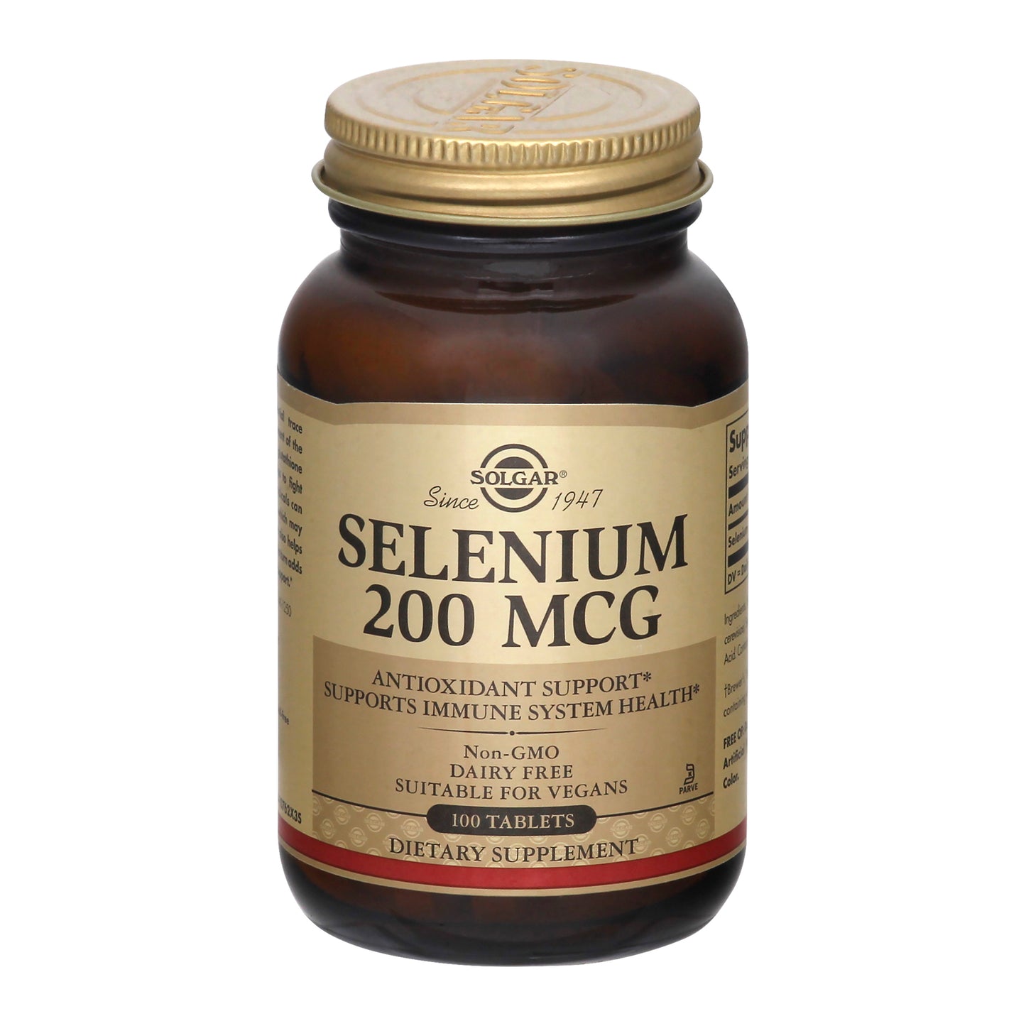 Solgar 200 mcg Tablets Selenium 100 ea