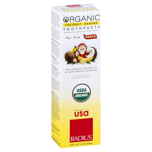 Radius Organic for Kids Coconut Banana Toothpaste 3 oz