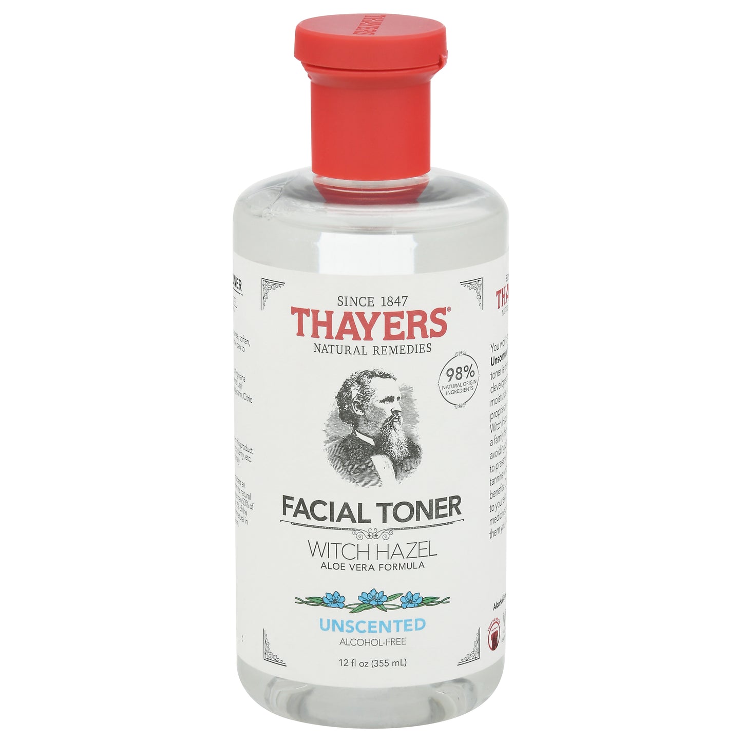 Thayers Witch Hazel Alcohol-Free Unscented Facial Toner 12 fl oz