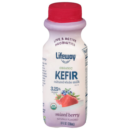 Lifeway Organic Mixed Berry Kefir 8 fl oz