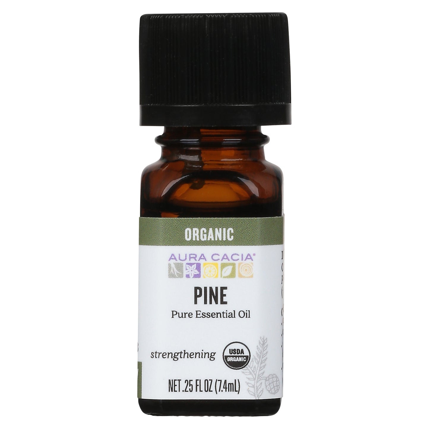 Aura Cacia Organic Pine Pure Essential Oil 0.25 fl oz