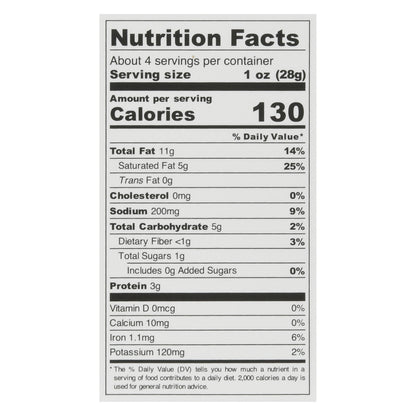 Nuts for Cheese Organic & Dairy-Free Smoky Gouda Style Wedge Fermented Cashew Product 4.2 oz