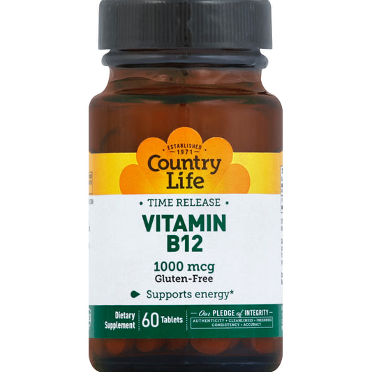 Country Life CNTRY LIFE B-12 1000 MCG TABS 60 CT
