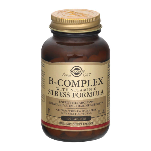 Solgar With Vitamin C Stress Formula Tablets B-Complex 100 ea