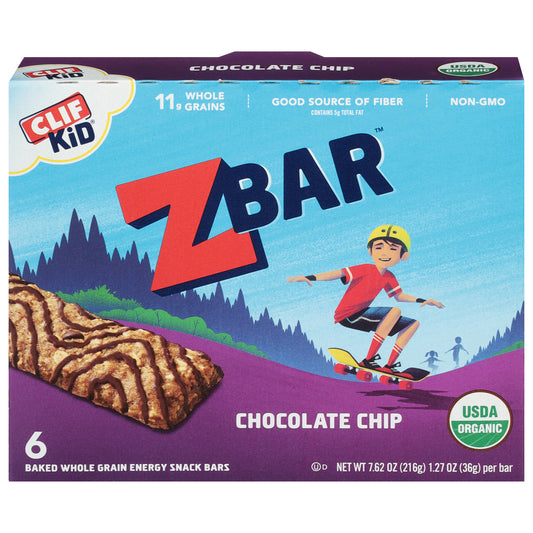 Zbar Chocolate Chip Energy Snack Bars 6 - 1.27 oz Packs