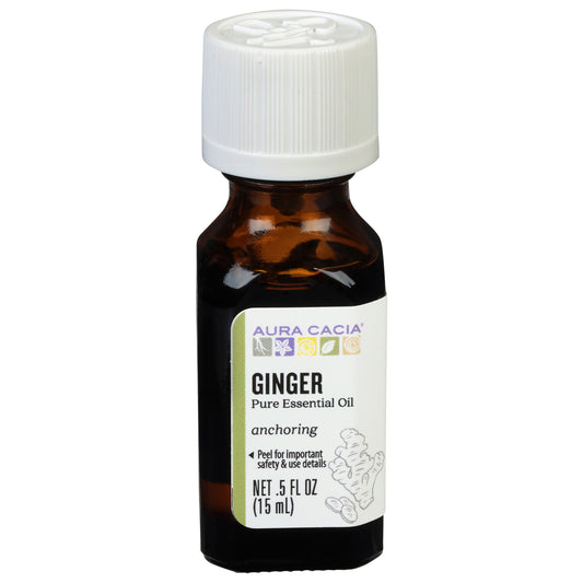 Aura Cacia Anchoring Ginger Pure Essential Oil 0.5 fl oz