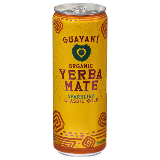 Guayaki Organic Sparkling Classic Gold Yerba Mate 12 fl oz