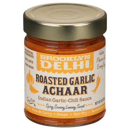 Brooklyn Delhi Roasted Garlic Achaar Indian Chili Sauce 9 oz