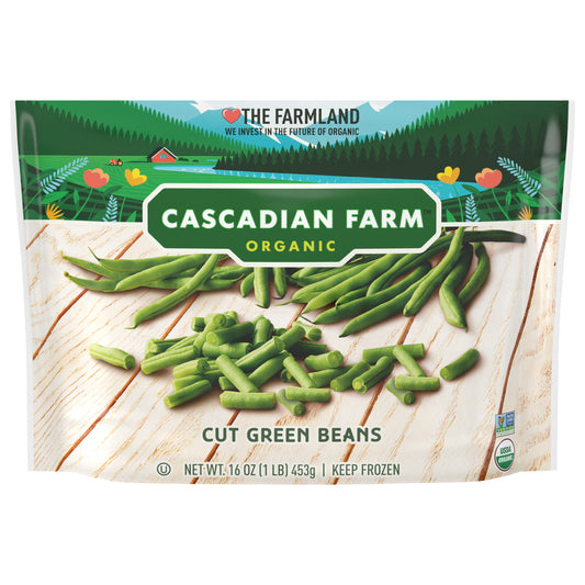 Cascadian Farm Organic Cut Green Beans, Non-GMO, Frozen Vegetables, 16 oz.