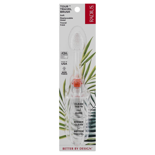 Radius Tour Soft Travel Brush 1 ea