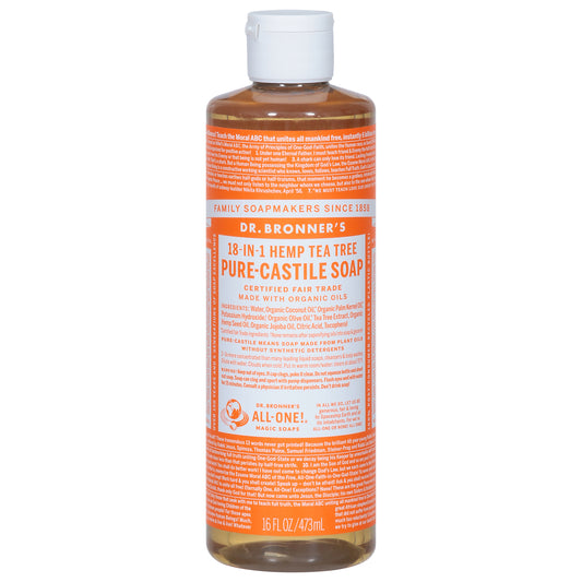 Dr. Bronner's 18-in-1 Hemp Tea Tree Pure-Castile Soap 16 fl oz