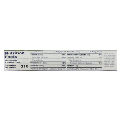 Tucson Tamale Green Chile Pork & Cheese Tamale 5 oz